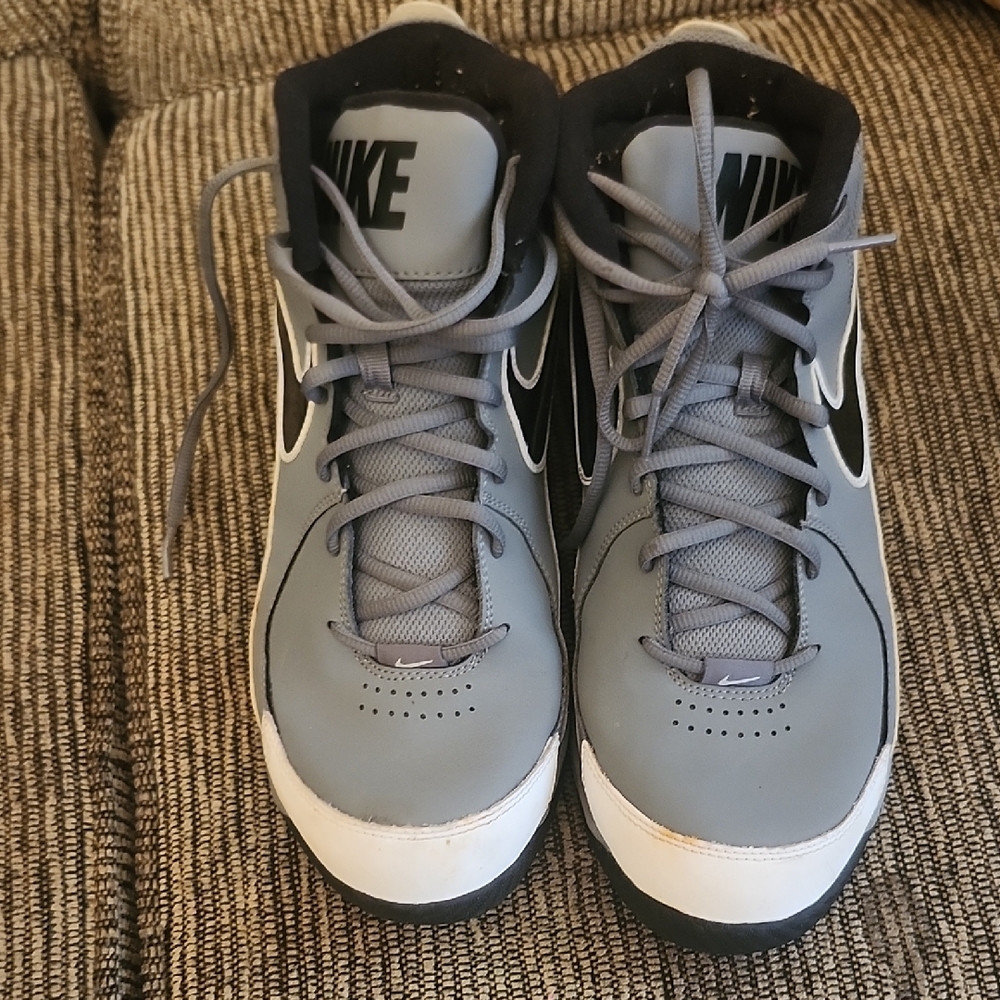Nike Black and Gray High-Top Sneakers